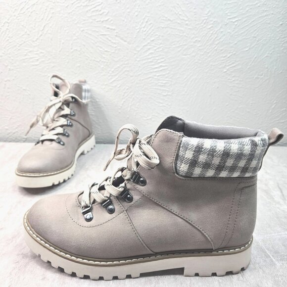 Cliffs White Mountain Boots Sz 9.5 Gray Gorpcore Grunge Lace Up Lug Hiker Bootie - Picture 1 of 11